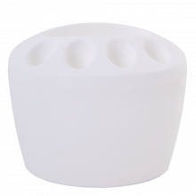 Поставка за четки за зъби бяла