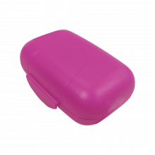 Сапунерка с капак розова