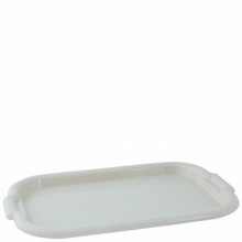 Поднос правоъгълен бяла роза