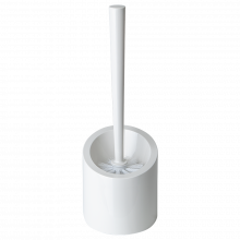 Четка за тоалетна чиния с поставка АКВА бяла роза