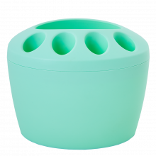 Поставка за четки за зъби светло зелена