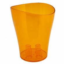 Кашпа НИКА за  орхидеи 16*19см кехлибар