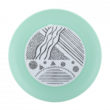 Чиния с декор d22 см РАЙЕ
светло зелена